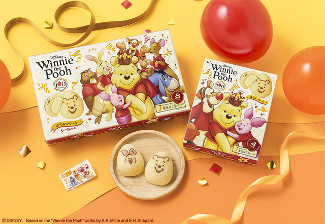 くまのプーさん/はちみつケーキ 4個入 880円、8個入 1,780円|Disney SWEETS COLLECTION by 東京ばな奈