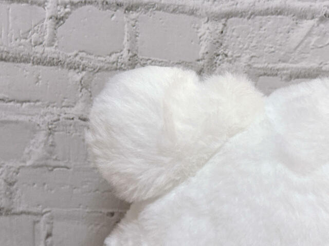 特徴的なお耳は、硬めの綿入り。場所によって触り心地が異なり、こだわりを感じます！