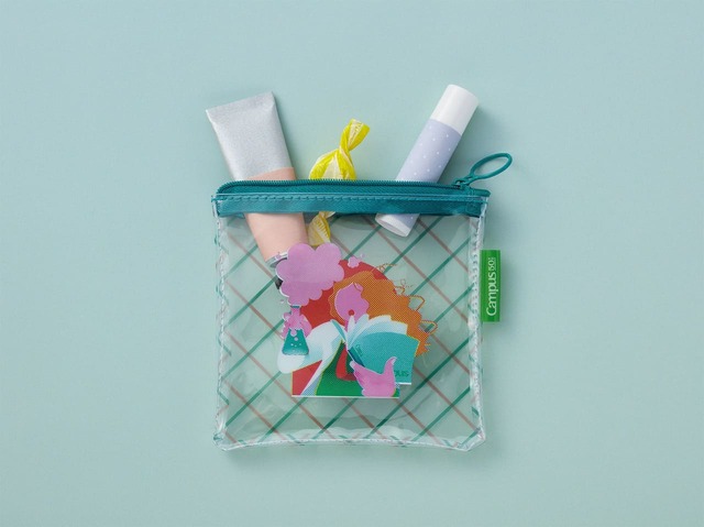 【コクヨ】「限定キャンパス 中身が見えるクリアポーチ＜50周年記念＞」800円