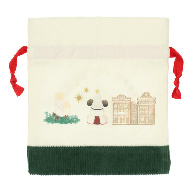 きんちゃくセット 2,400円｜東京ディズニーリゾート「ディズニー・クリスマス」クリスマスの妖精“リルリンリン”のグッズ｜販売店舗：東京ディズニーランド「ディズニー＆カンパニー」、東京ディズニーシー「ガッレリーア・ディズニー」｜発売日：2024年11月8日（金）