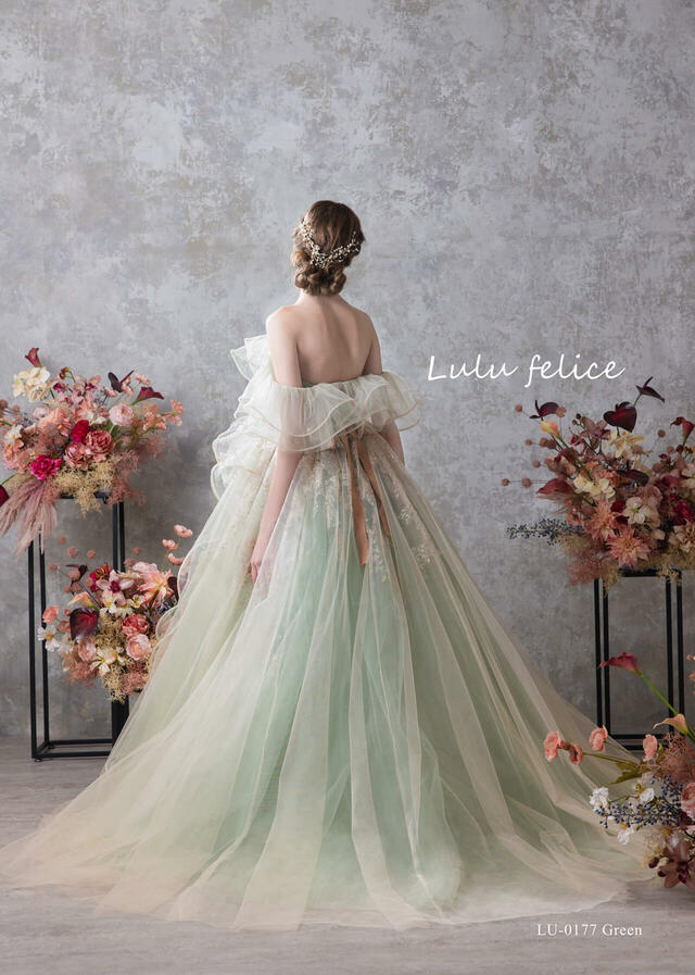 【クラウディア】「Lulu felice（ルル・フェリーチェ）」新作ウェディングドレス｜LU-0177_Green