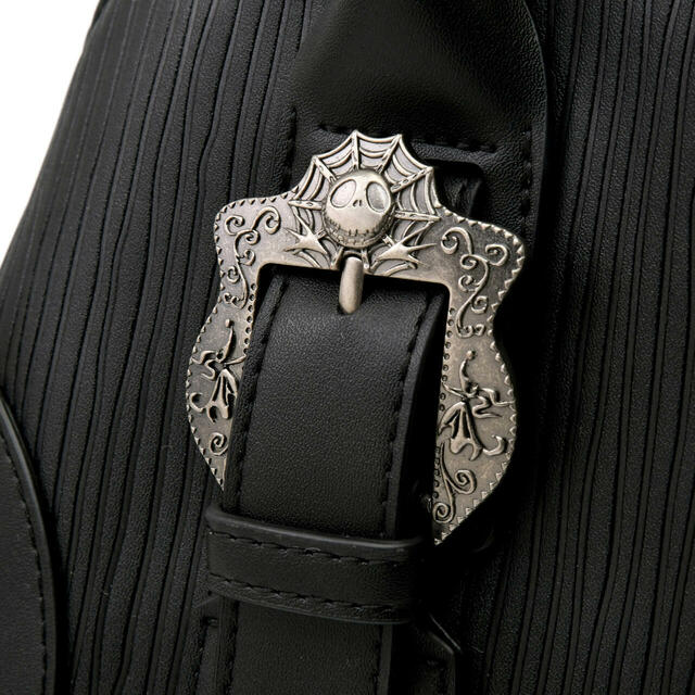 【ANNA SUI】ジャック・スケリントン＆ゼロ ハンドバッグ がまぐち バッグチャーム付き ストライプ 33,000円