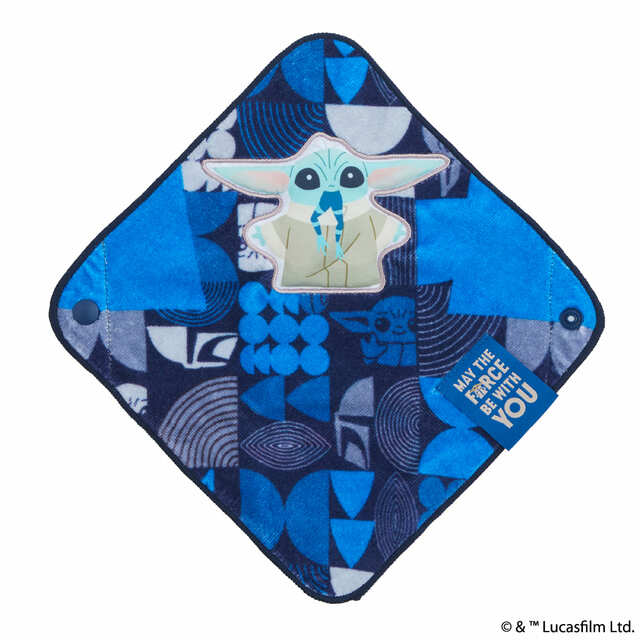 【スターウォーズ「グローグー おくるみハンカチ」】ネイビー