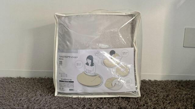 【ニトリ　入れるクッション】袋に入った状態の「入れるクッション」