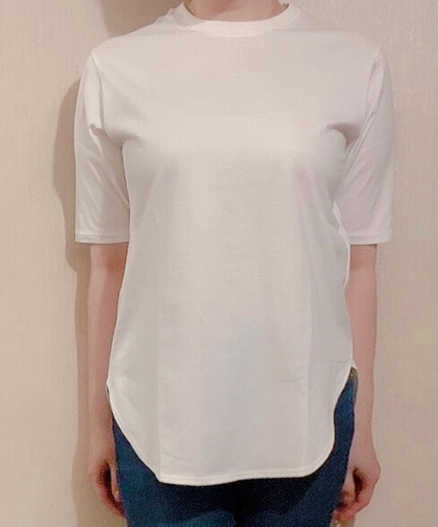 【ユニクロ】スムースコットンラウンドヘムロングT／税込1,500円