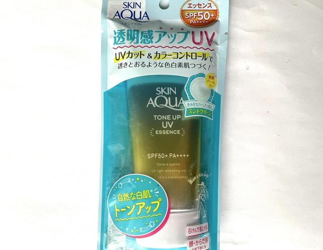 【スキンアクア  トーンアップ UV エッセンス ミントグリーン】SNSでも話題となった日焼け止め