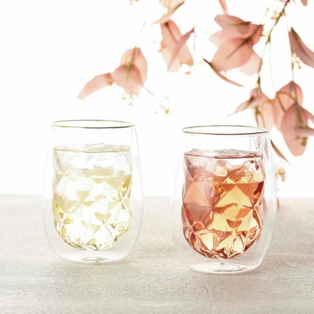 ダイヤ ダブルウォールグラスセット