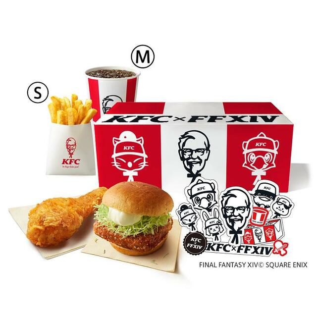 「ファイナルファンタジー14コラボセット」1,240円【KFC×FF14コラボキャンペーン第2弾】