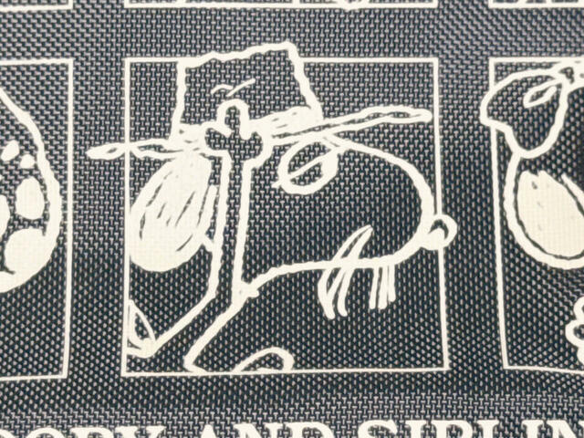 スヌーピーのお兄さん、スパイク。ハットとお髭が特徴的で覚えやすい♪