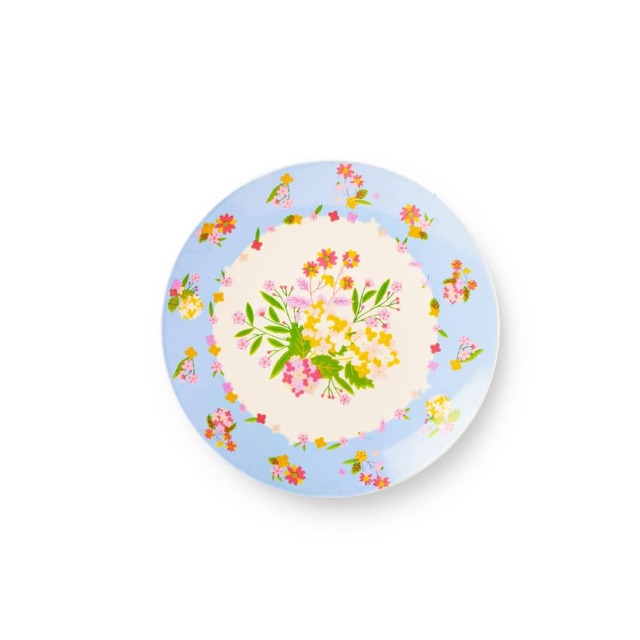 【フライングタイガー「サマーフラワーシリーズ」】プレート(4枚) 770円/ピクニックにぴったりなプラスチック製のプレート
