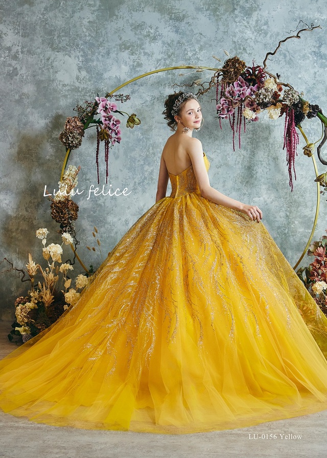 「Lulu felice（ルル・フェリーチェ）」新作ウェディングドレス LU-0156_Yellow
