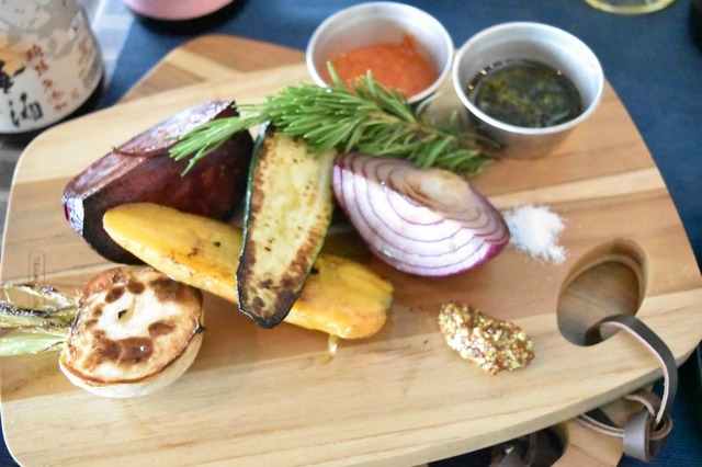 新鮮な三浦野菜をグリルしたもの