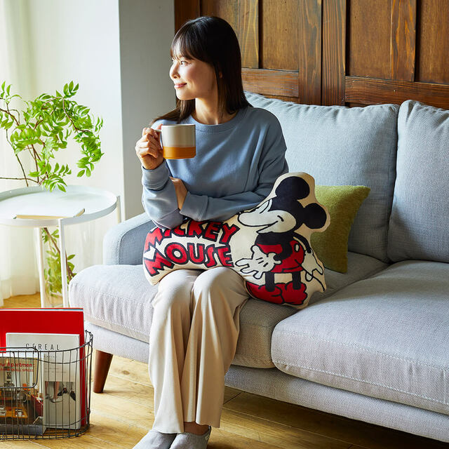 レトロデザインもちもちお昼寝まくら ¥3,980|昭和西川ディズニー寝具「Dive in Disneyシリーズ」