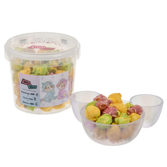 【HillValley】チップ＆デール ポップコーン ストロベリーミルク×クリームソーダ×バナナミルク CHIP ‘N DALE COLLECTION 1,000円