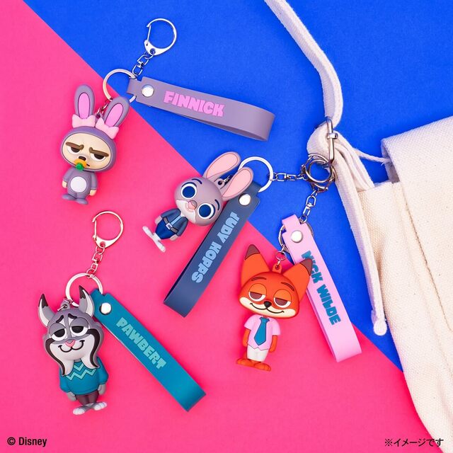 F賞：ラバーマスコットキーホルダー｜Happyくじ『ズートピア2』