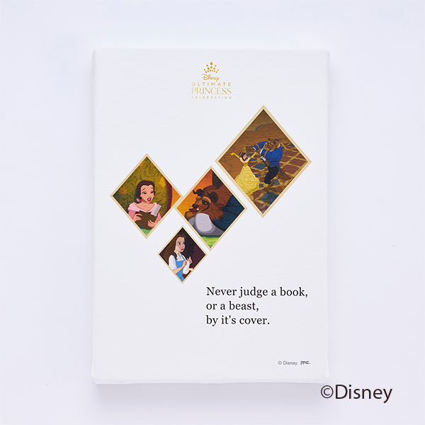 【ディズニープリンセス展】ウォールキャンバス／ベル  3,300 円