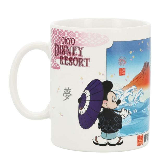 マグカップ 2,200円|東京ディズニーリゾート「和をテーマにしたミッキーマウスとミニーマウスのグッズ」|販売店舗:東京ディズニーランド「グランドエンポーリアム」、東京ディズニーシー「スリーピーホエール・ショップ」|発売日:2026年6月4日(木)