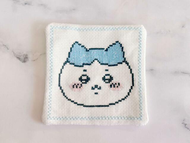 ハチワレが完成！誌内の見本よりも淡いカラーを使ったのがポイント♪