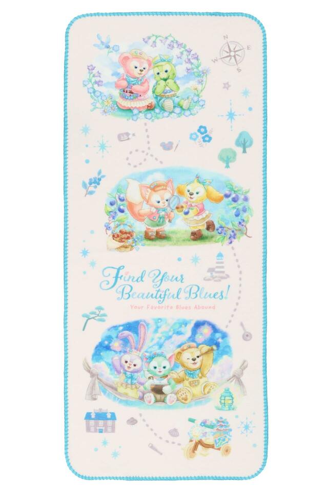 フェイスタオル 2,400円|東京ディズニーシー「ダッフィー&フレンズのファインド・ユア・ビューティフル・ブルー!」グッズ|発売日:2026年7月7日(火)