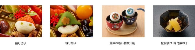 「おせち・一段重『ムーミン』(具材・付属品一例)」<価格:23,900円(税込)>【【2027年おせち】個食スタイルのおせちも登場!「スヌーピー」「SPY×FAMILY」「サンエックスユニバース」「ムーミン」全4種の予約がスタート!】