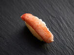 「丸ズワイガニ握り」単品390円(税込429円)【ゆず庵「かに・ふぐ・うに・のどくろ 冬の贅沢祭り」】