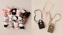 【サンリオキャラクターズ×and ST／LOWRYS FARM】【HELLO KITTY】トイキーホルダー6 全15種 2,490円、【HELLO KITTY】キルティングminiBAG 全3種 3,490円