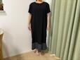 【ニトリ WOMENS 軽量ワンピース】身長154～162cmに対応。（着用モデル身長155cm）ふわっと軽い着心地です