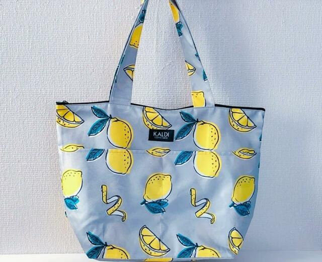 【カルディオリジナル「お酒」レモンバッグ：価格1,950円（税込）】