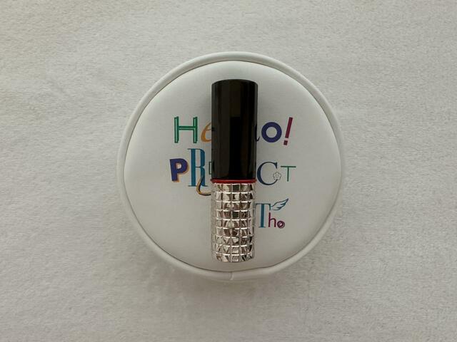 ポーチの高さはリップ1本分くらい【GU】クリアバッグ HELLO! PROJECT(カラー01 OFF WHITE):1,990円(税込)