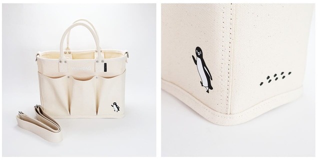 【Suicaのペンギン　VegieBAG　FRAP】丈夫な帆布生地でポケットも多数！　価格は6,380円（税込）