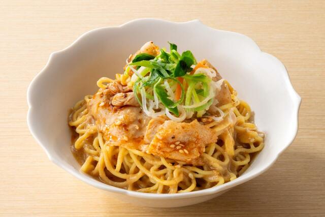 シビ辛汁なし坦々麺風は、自分好みの辛さの坦々麺風にアレンジ