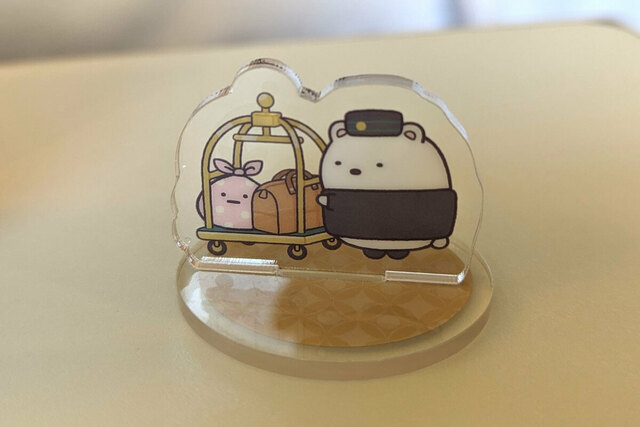 【すみっコぐらしルーム in ホテルニューオータニ】限定ノベルティグッズのアクリルスタンド ©San-X