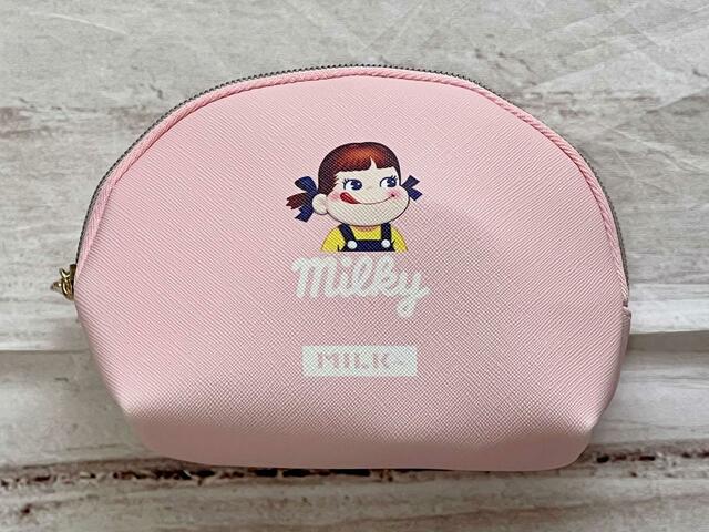 いつも持ち歩いているコスメ類をイン!【sweet 2023年9月号付録】「MILKFED.(ミルクフェド)特製 ペコちゃんポーチ&ポコちゃんミラー」