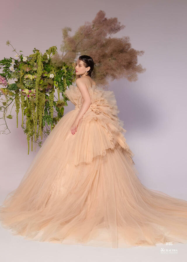 「Irida maison（イリーダメゾン）」新作ウェディングドレス　IM-0037_Orange