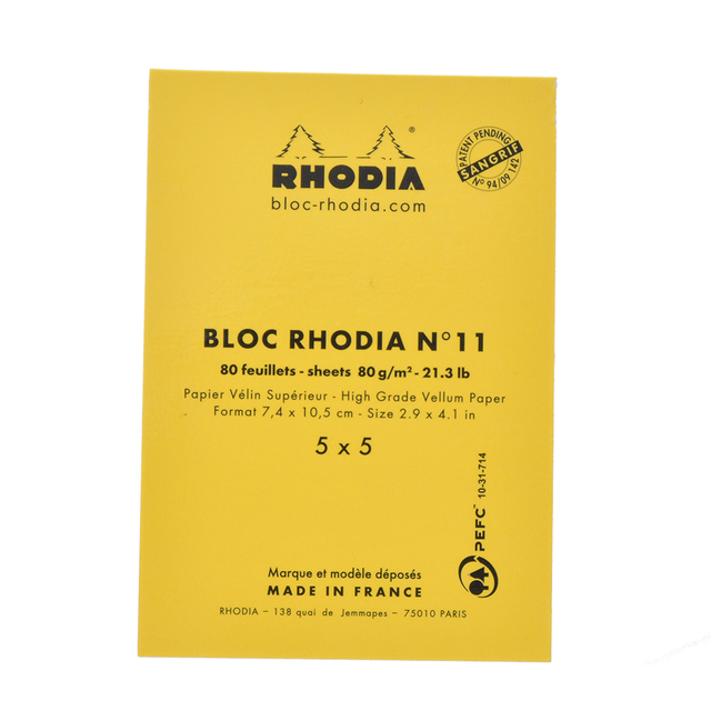 【RHODIA】ミッキー&フレンズ メモ帳 ブロックロディア No.11 300円