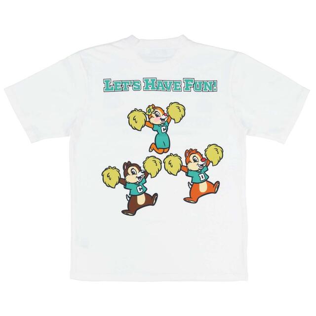 Tシャツ(S〜LL) 2,900円|東京ディズニーリゾート「ポンポンを持ったミッキーたちが元気に盛り上げてくれるグッズ」|販売店舗:東京ディズニーランド「グランドエンポーリアム」、東京ディズニーシー「エンポーリオ」|発売日:2025年4月24日(木)