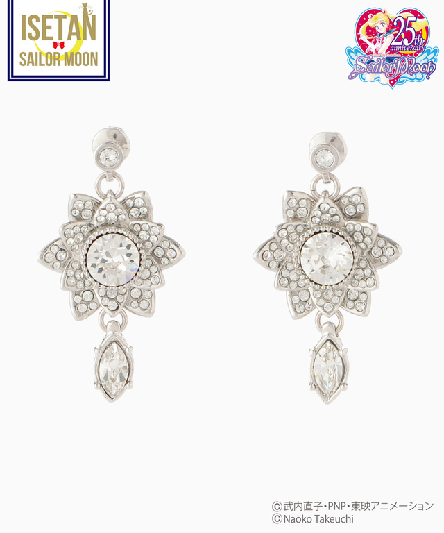 スワロフスキー®クリスタルコラボ 銀水晶ピアス