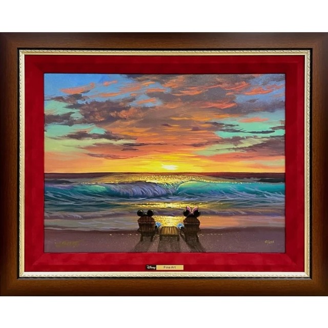 ディズニーファインアート シェアリング　ア　サンセット 世界限定295枚 748,000円