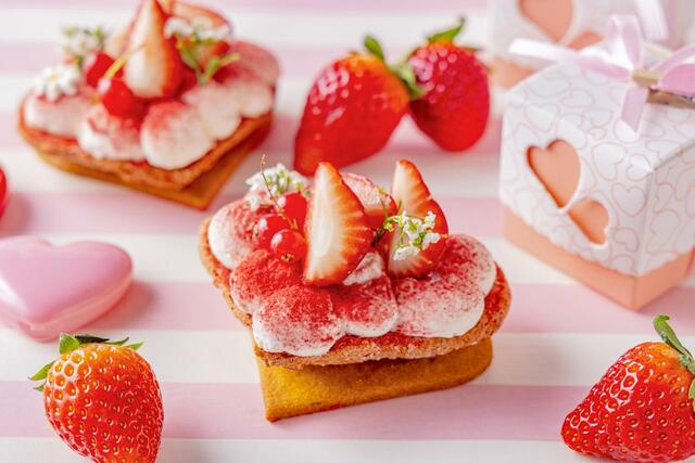 ビスキュイ・ハート【ヒルトン東京『ストロベリー・ハートファクトリー』いちごスイーツビュッフェ】