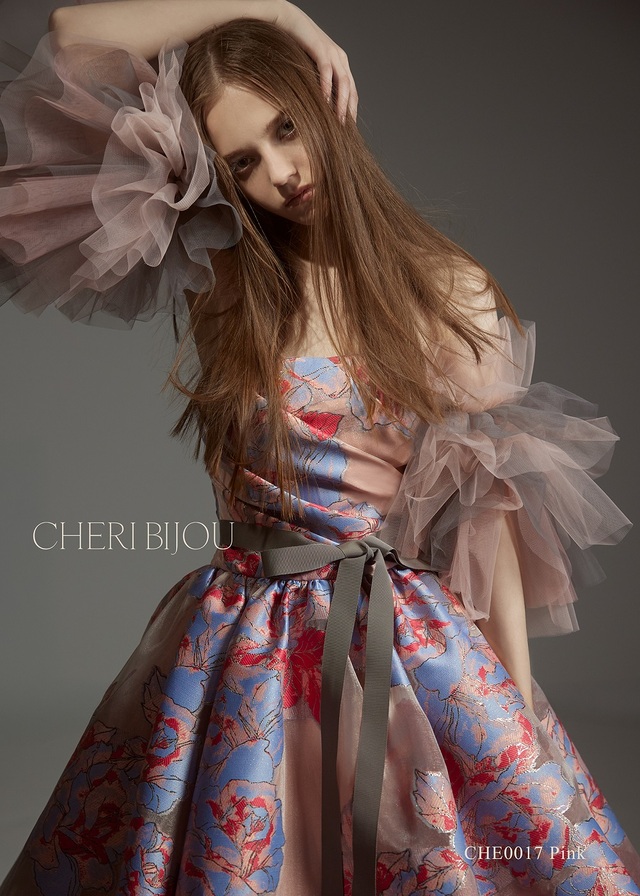 【クラウディア】CHERI BIJOU(シェリービジュー)新作ウェディングドレス｜CHE0017_Pink