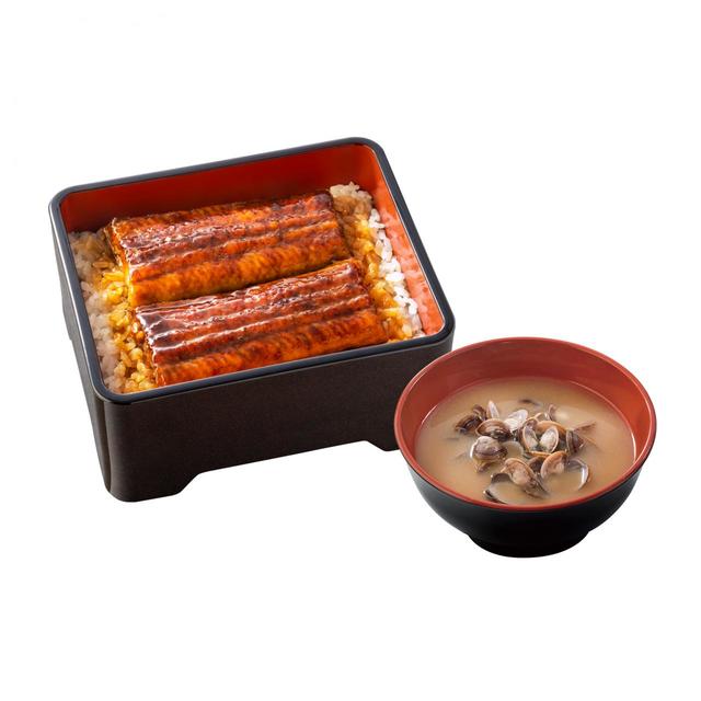 鰻重としじみ汁