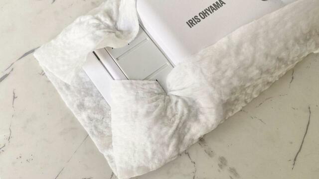 【アイリスオーヤマ 電動フロアワイパー】水拭きと乾拭きの使い分けが可能で、お手入れも簡単