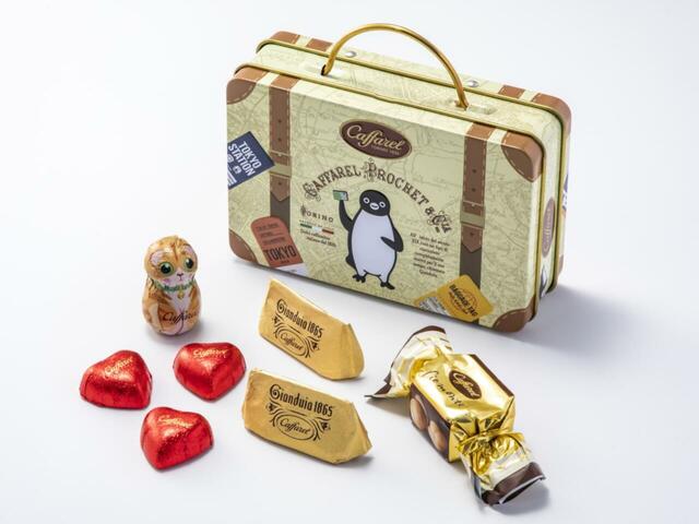 「Suicaのペンギントランク缶」<価格:2,484円(税込)>【ありがとうSuicaのペンギン!グランスタ東京限定の新作スイーツやグッズが登場する「SuicaのペンギンフェアFINAL」が開催されます!】