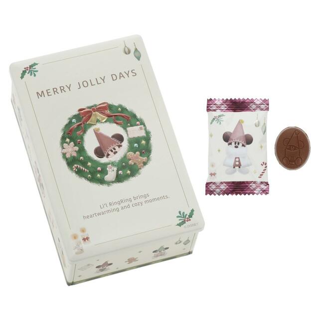 チョコレート 1,400円|東京ディズニーリゾート「ディズニー・クリスマス」スペシャルグッズ|販売店舗:東京ディズニーランド「ワールドバザール・コンフェクショナリー」、東京ディズニーシー「ヴァレンティーナズ・スウィート」|発売日:2026年11月10日(火)