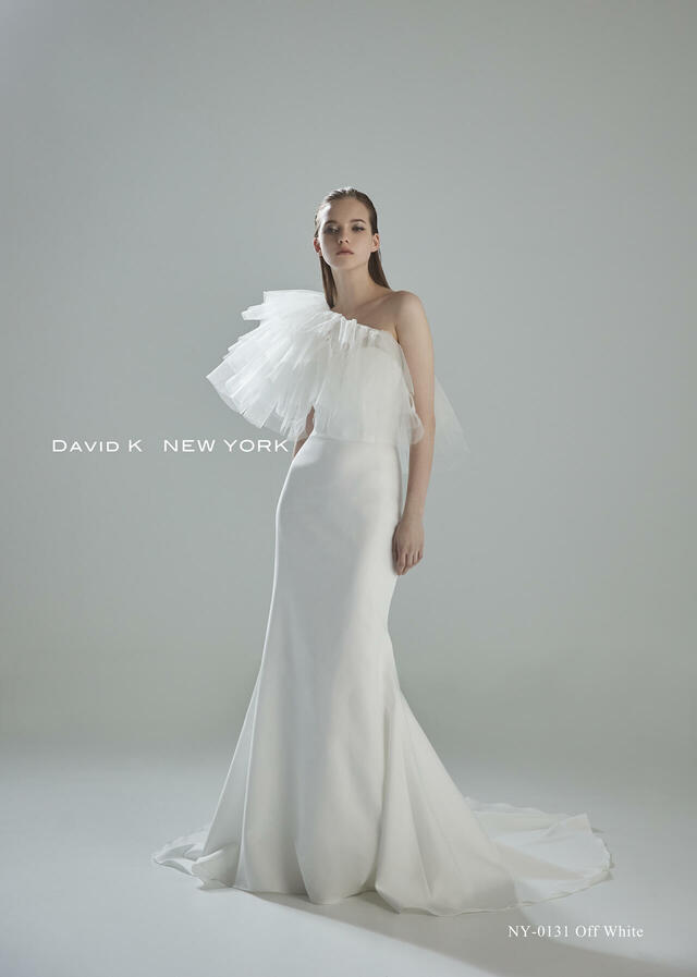 クラウディア｜「DAVID K NEW YORK（デヴィッド ケイ ニューヨーク）新作ウェディングドレス｜NY-0131_Offwhite