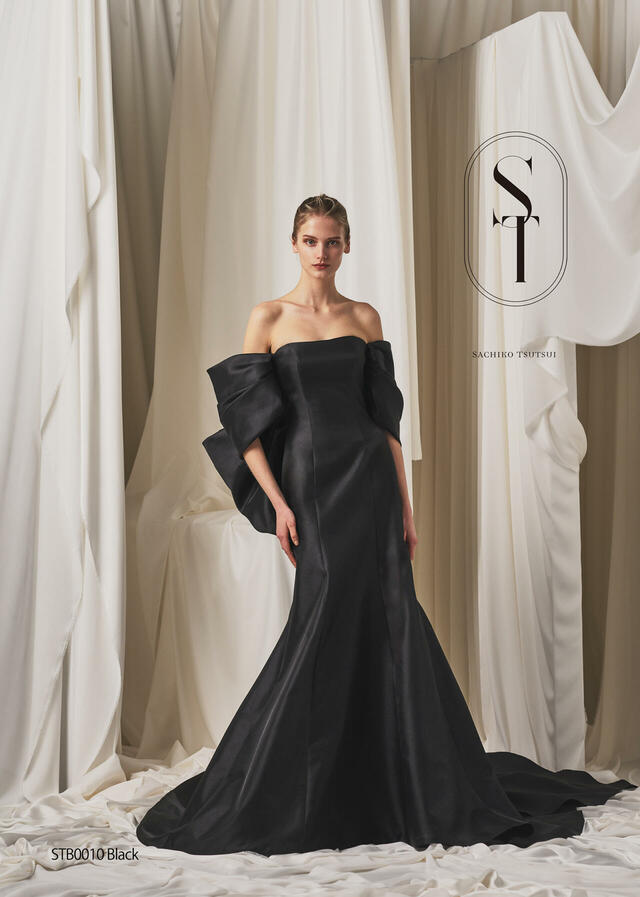 クラウディア|「ST(サチコツツイ)」新作ウェディングドレス|STB0010_Black