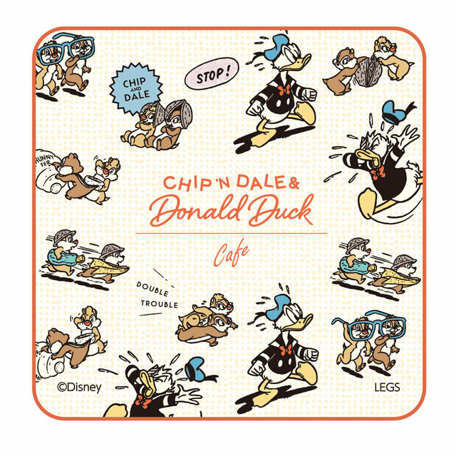 ミニタオル 1,430円｜「チップとデール＆ドナルドダック」OH MY CAFE