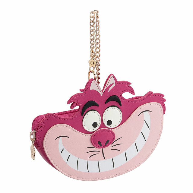 【マリークワント×アリス・イン・ワンダーランド】チェシャ猫フェイスデザイン ダイカットポーチ／税込6,600円