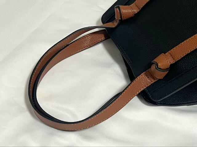 【GLOBAL WORK スペ軽変形3WAY BAG】ブラック×ブラウンはハンドルとバッグがバイカラーになっているデザイン。単色もあります