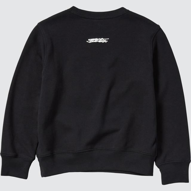 KIDS モノクローム ミッキーマウス アート バイ ジョシュア・ヴィーダス スウェットシャツ（長袖）